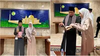 6 Potret Ayana Moon di Masjid Istiqlal, Serahkan Al-Qur'an kepada Menteri Agama