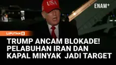 Presiden AS Donald Trump menyatakan akan memberlakukan blokade terhadap Iran di tengah gencatan senjata yang masih rapuh.Trump juga menegaskan Iran tidak akan memiliki senjata nuklir serta mengkritik Paus Leo XIV yang dinilainya terlalu liberal terka...