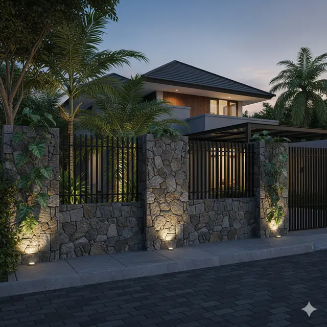 7 Model Pagar Besi Hollow Galvanis yang Kuat, Modern dan Tahan Karat untuk Hunian 2025