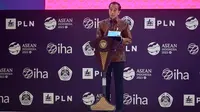 Presiden Jokowi saat membuka World Hydropwer Congress 2023 di Nusa Dua Convention Centeri, Kabupaten Badung, Bali, Selasa (31/10/2023). (Ist)
