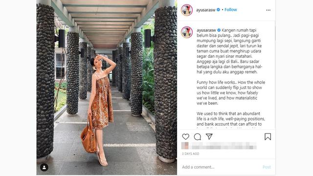 Puteri Indonesia Lingkungan 2020 Putu Ayu Saraswati