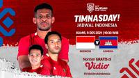 Jangan Ketinggalan, Live Streaming Piala AFF 2020 : Indonesia Vs Kamboja di Vidio. (Sumber : dok. vidio.com)