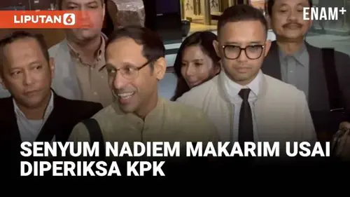Nadiem Makarim Tersenyum Usai Diperiksa KPK: Semua Lancar