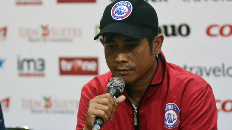 Pelatih Arema Joko Susilo (Liputan6.com / Rana Adwa)