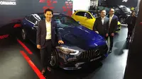 PT Mercedes-Benz Distribution Indonesia (MBDI) meluncurkan lima produk terbaru sekaligus sebagai pembuka acara Mercedes-Benz Star Drive. (Septian / Liputan6.com)