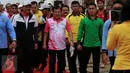 Wapres Jusuf Kalla dan Menpora Imam Nahrawi saat peluncuran logo Asian Games 2018, Jakarta, Minggu (27/12/2015). Indonesia akan menjadi tuan rumah perhelatan Asian Games 2018 mendatang. (Liputan6.com/Johan Tallo)