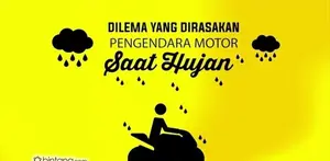 Dilema yang Dirasakan Pengendara Motor Disaat Hujan