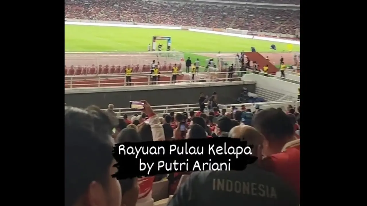 Nyanyikan Rayuan Pulau Kelapa, Putri Ariani Bikin Merinding Saat Tampil di Pembukaan Argentina vs Indonesia