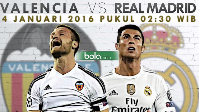 Valencia vs Real Madrid (Bola.com/Samsul Hadi)