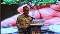 Simposium Nasional dengan tema &ldquo;Standar Produk Hasil Hutan dalam Ekonomi Sirkular untuk Konstruksi Hijau&rdquo; oleh KLHK.&nbsp; (Liputan6.com/Henry)