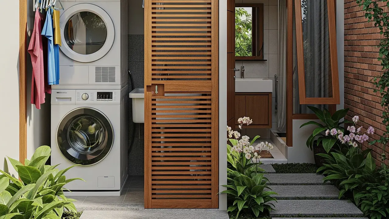 9 Desain Rumah Kecil dengan Area Cuci Jemur Tersembunyi, Solusi Hunian Minimalis