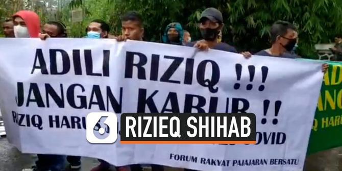 VIDEO: Warga Gruduk Tempat yang Diduga Jadi Persembunyian Rizieq Shihab