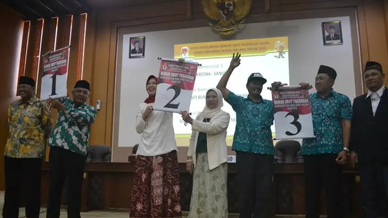 20150826-Pilkada Malang-Penundian Nomor Urut-Malang