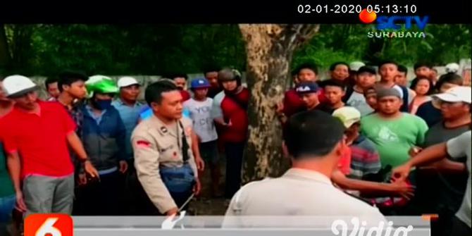 VIDEO: 2 Maling Motor di Lakarsantri Surabaya Babak Belur Dihajar Warga