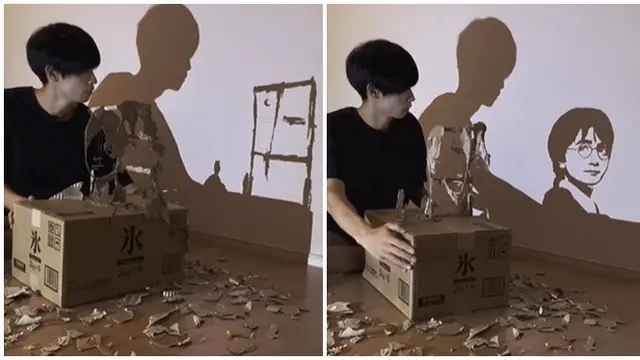 Pria Ini Buat Karya Seni Bayangan Bermodal Kardus, 6 Hasilnya Mengagumkan