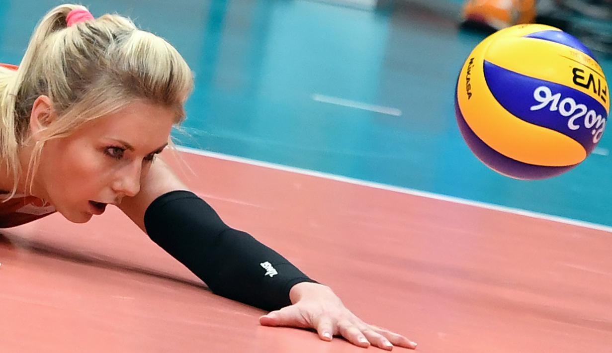 Laura Dijkema saat ini bermain untuk klub Igor Gorgonzola Novara (Jerman). (AFP/Kirill Kuddryavtsev)