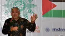 Ketua PP Muhammadiyah, Din Syamsudin mengatakan sumbangan yang diberikan tersebut merupakan bagian dari rangkaian bantuan yang telah diberikan untuk Palestina, Jakarta, Selasa (9/9/2014) (Liputan6.com/Miftahul Hayat)