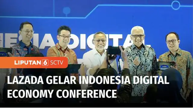 Perusahaan perdagangan elektronik Lazada Indonesia menggelar Indonesia Digital Economy Conference bertajuk langkah tepat Wujudkan Target Transformasi Digital 2025.