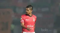 Pemain Persija Jakarta, Bambang Pamungkas pada lanjutan Liga 1 2017 di Stadion Patriot, Bekasi, Sabtu (08/7/2017). (Bola.com/Nicklas Hanoatubun)