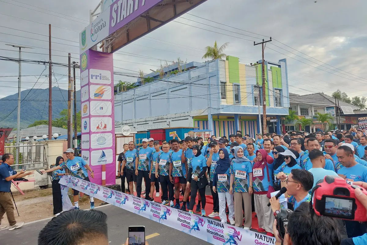 Gaet Wisatawan, Natuna Geopark Marathon Diikuti 840 Peserta Dalam dan Luar Negeri