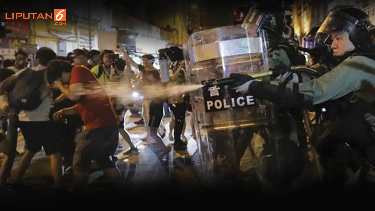 Banner Infografis Gejolak Panjang di Hong Kong