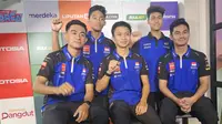 5 Pembalap Yamaha Racing Indonesia berkunjung ke kantor KLY (Liputan6.com/Thomas)