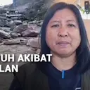 Tebing Runtuh Akibat Gempa Susulan
