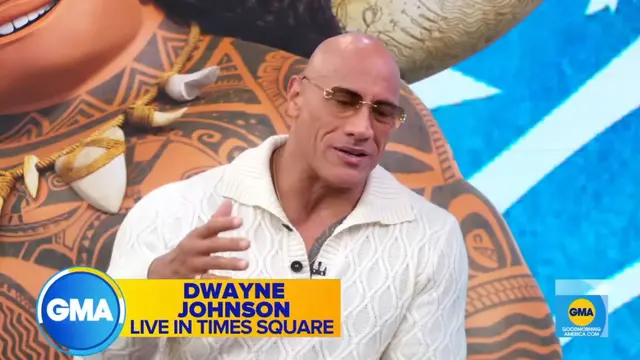 Dwayne Johnson, yang kembali mengisi suara karakter Maui, memberikan pernyataan menarik tentang film "Moana 2" (YouTube/Good Morning America)