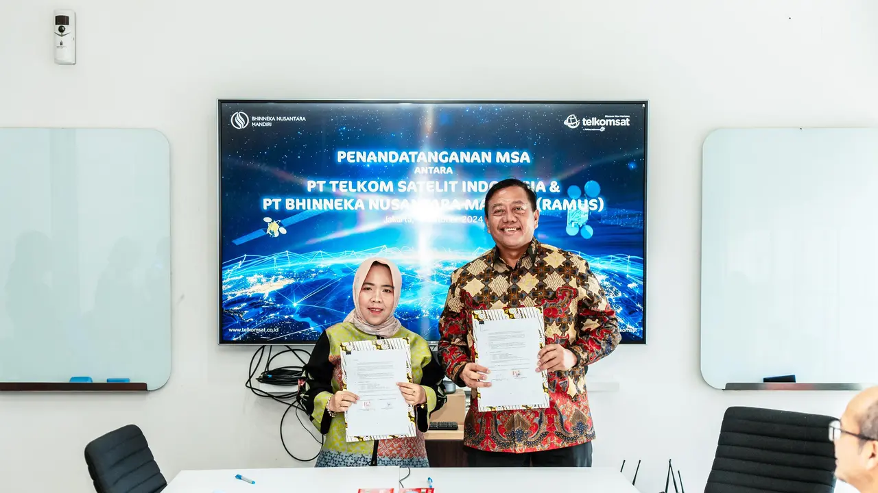 Telkomsat dan BNM Perkuat Digitalisasi Maritim Melalui Pemanfaatan Satelit Merah Putih 2 