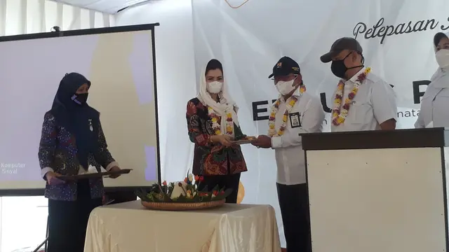 Peresmian Embung Pangkalan, Tayem Timur, Kecamatan Karangpucung, Cilacap, Jawa Tengah. (Foto: Liputan6.com/Istimewa)