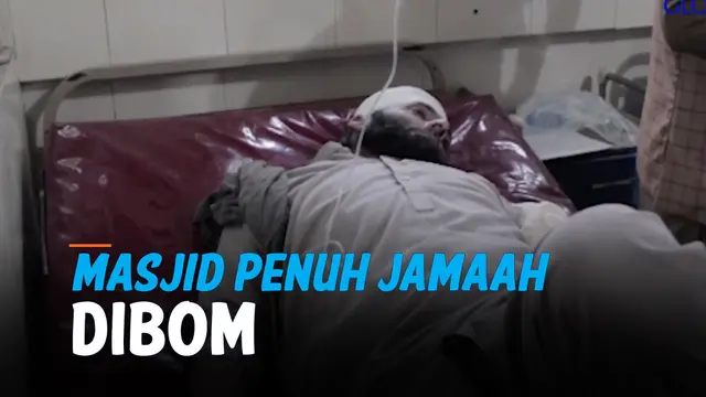 VIDEO: Teror Bom di Masjid Penuh Jamah, Warga Afghanistan Terbunuh