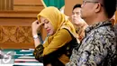 Tim Pengacara KPK Nur Chusnia saat mengikuti sidang perdana praperadilan OC Kaligis di Pengadilan Negeri Jakarta Selatan, Selasa (18/8/2015). Kaligis menganggap penetapannya sebagai tersangka oleh KPK menyalahi aturan. (Liputan6.com/Yoppy Renato)