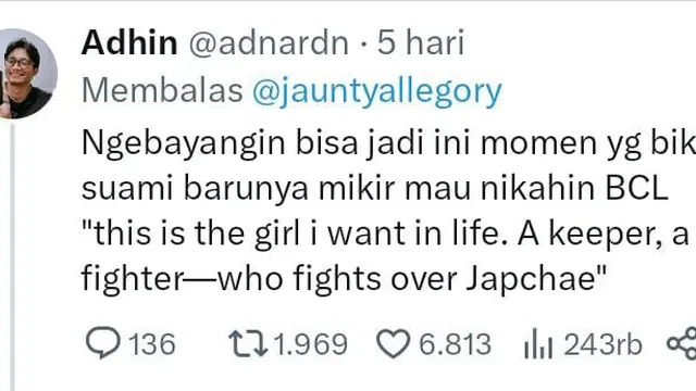 Potret tanggapan warganet (Sumber: aplikasi X)