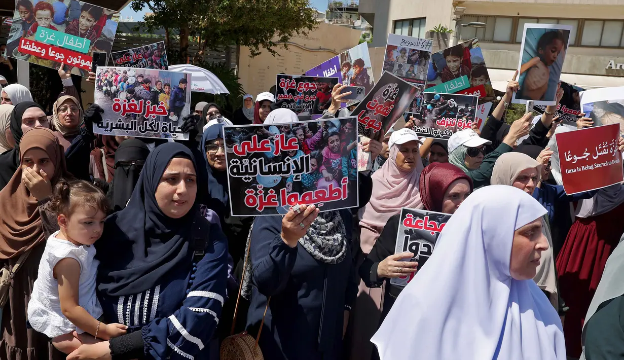 Sementara itu, Kementerian Kesehatan Gaza pada Rabu (30/7/2025) melaporkan setidaknya 91 orang tewas dan lebih dari 600 luka-luka dalam 24 jam terakhir. (Jack GUEZ/AFP)