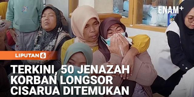 50 Kantong Jenazah Diterima DVI, Korban Longsor Cisarua Bertambah