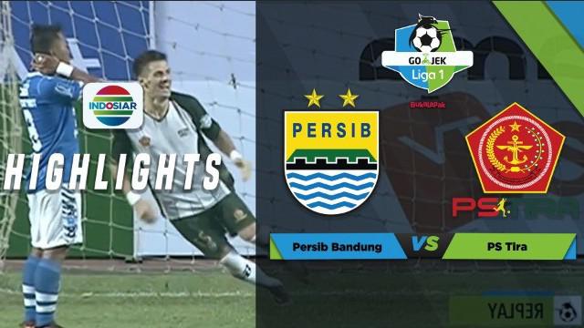 Striker PS Tira, Aleksandar Rakic menggagalkan Persib Bandung meraih tiga poin dalam lanjutan Liga 1 2018 di Stadion GBLA, Senin (26/3/2018).