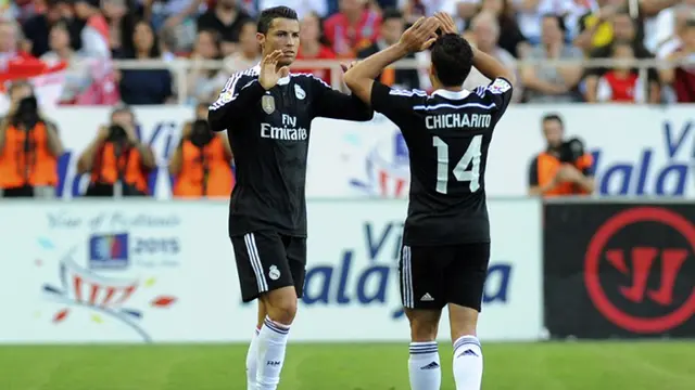 Ekspresi Ronaldo Usai Cetak Hattrick Lawan Sevilla
