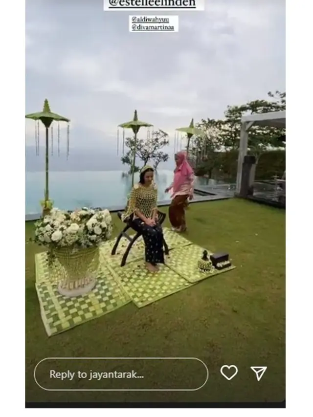 Jelang Pernikahan, Ini 7 Momen Siraman Estelle Linden yang Digelar di Bali