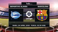 La Liga: Deportivo Alaves vs Barcelona. (Bola.com/Dody Iryawan)