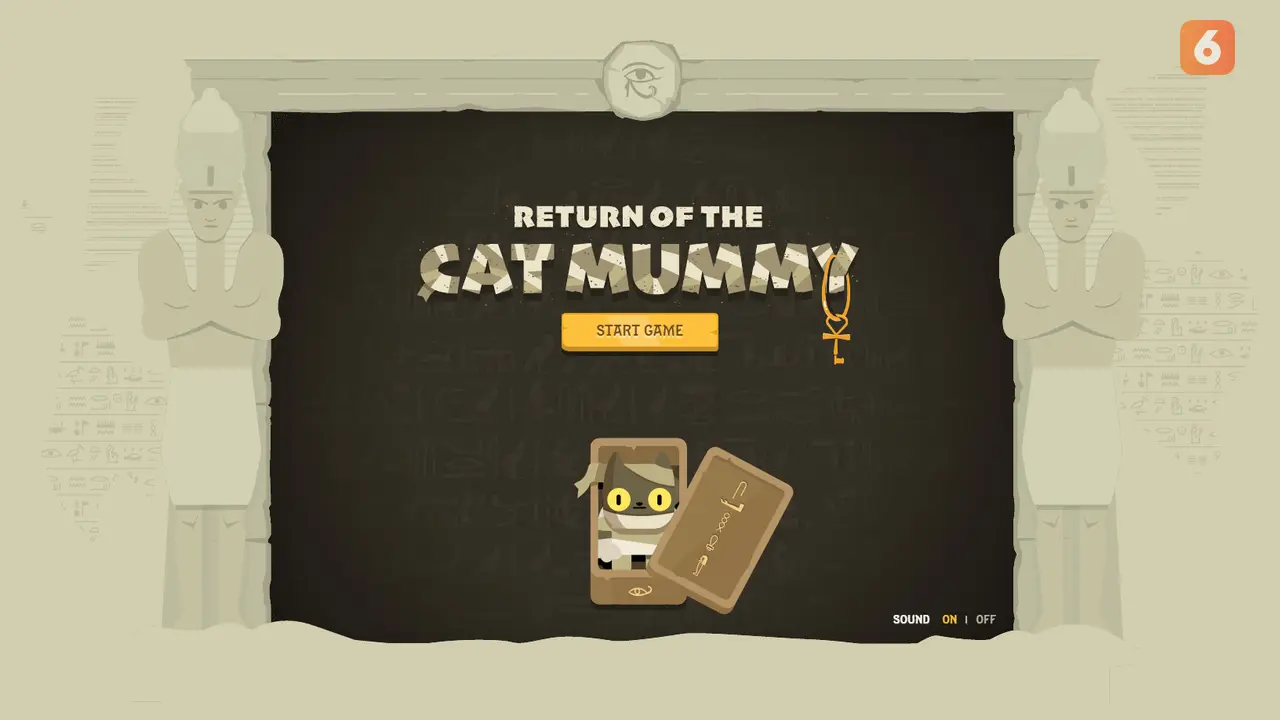 Permainan Return of the Cat Mummy di Google Arts and Culture