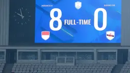 Timnas Indonesia U-23 menang telak delapan gol tanpa balas atas Timnas Brunei Darussalam pada pertandingan Grup A Piala AFF U-23 2025 di Stadion Utama Gelora Bung Karno, Jakarta, Selasa (15/7/2025). (Bola.com/M Iqbal Ichsan)