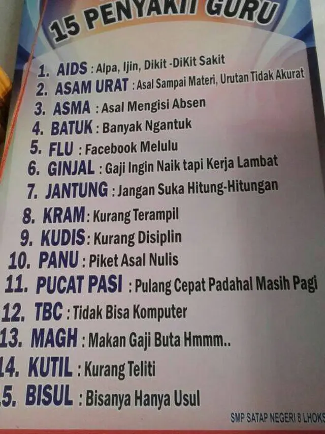 7 Pengumuman di Sekolah Ini Pasti Pernah Kamu Baca, Bikin Senyum