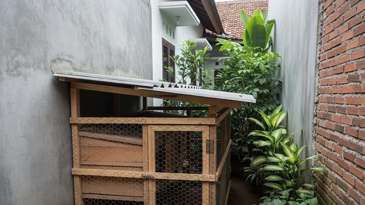 Model Kandang Ayam 3–5 Ekor untuk Rumah Kecil