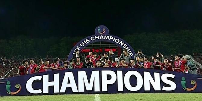 VIDEO: Selebrasi Juara Timnas Indonesia U-16 di Piala AFF U-16 2018