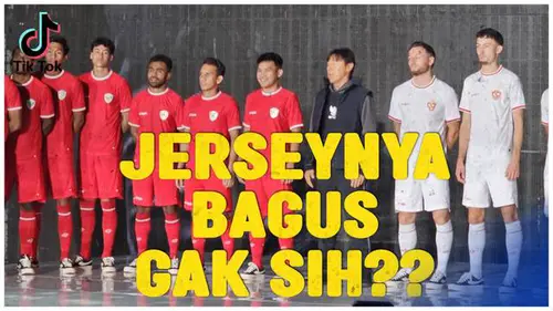 VIDEO TikTok: Komentar Masyarakat Soal Jersey Baru Timnas Indonesia