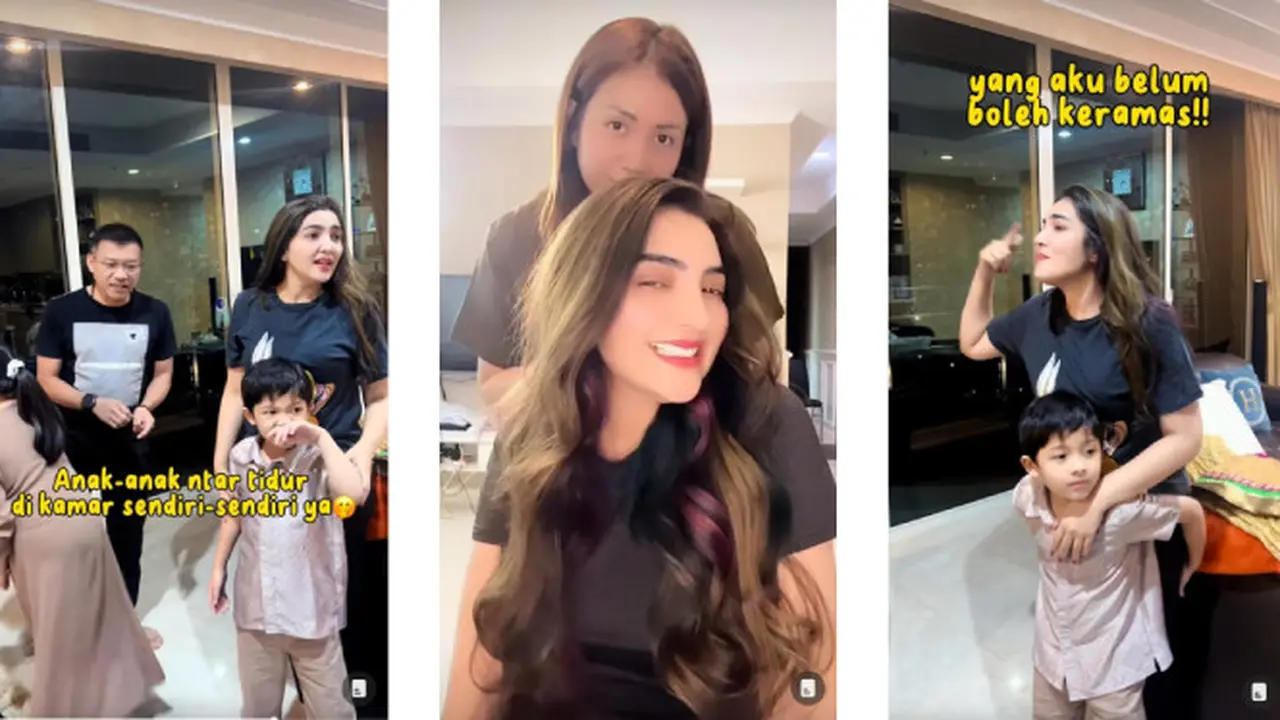 Anang Hermansyah Ajak Berhubungan Usai Ashanty Pamer Rambut Mermaid, Malah Dijawab Belum Boleh Keramas (TikTok Pribadi Ashanty)