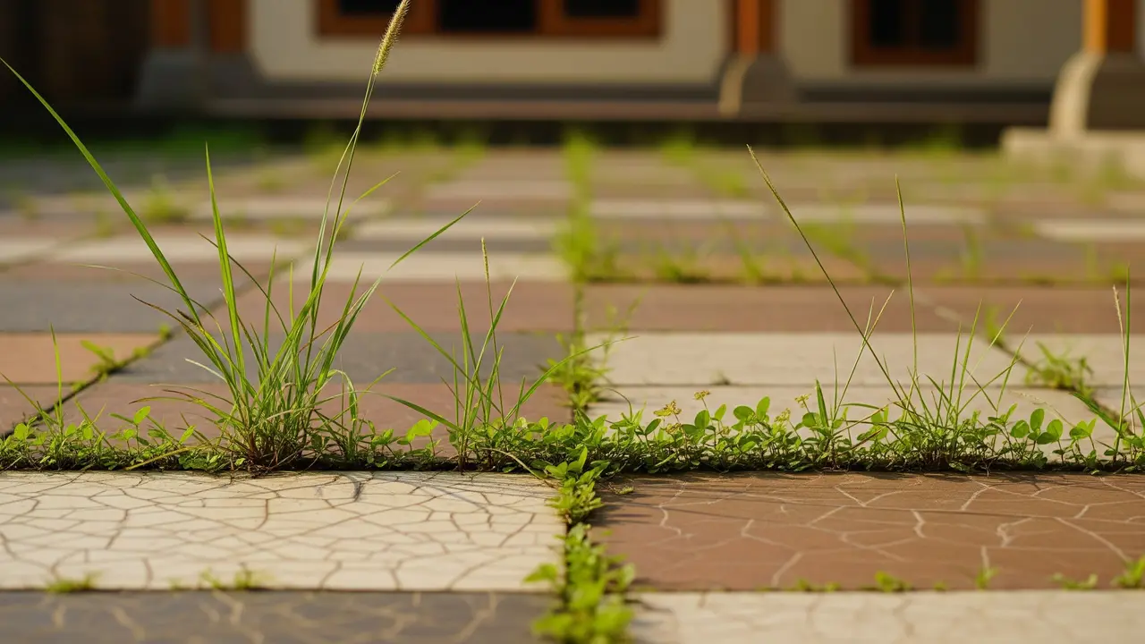 Bagaimana Cara Menghilangkan Rumput yang Tumbuh di Teras Rumah?