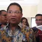 Menteri Komunikasi dan Informatika Rudiantara ditemui usai acara Siber Berkreasi d.i Jakarta, Senin (2/10/2017). (Liputan6.com/Agustinus M Damar)