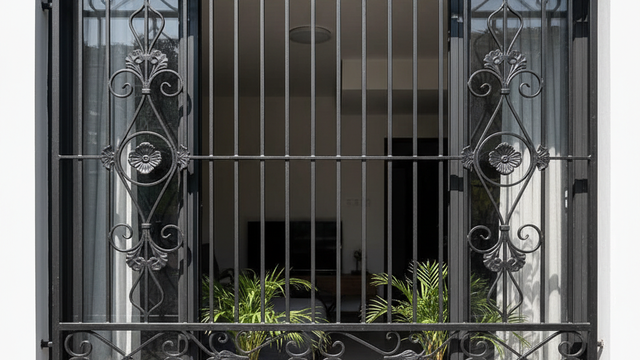 Modelo de enrejado de ventana