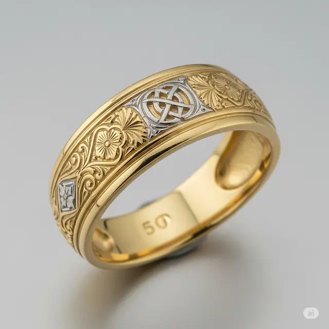 Model Cincin buat Orang Tua 50 Tahun (Image by GeminiAI)